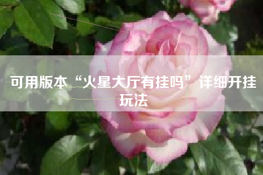 可用版本“火星大厅有挂吗	”详细开挂玩法