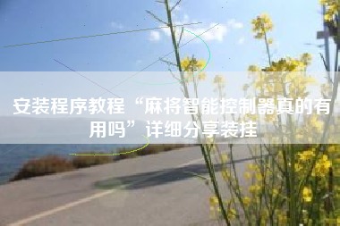 安装程序教程“麻将智能控制器真的有用吗	”详细分享装挂