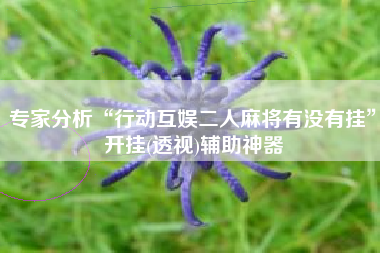 专家分析“行动互娱二人麻将有没有挂”开挂(透视)辅助神器
