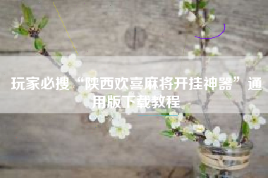 玩家必搜“陕西欢喜麻将开挂神器”通用版下载教程