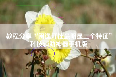 教程分享“闲逸开挂最明显三个特征”科技辅助神器手机版