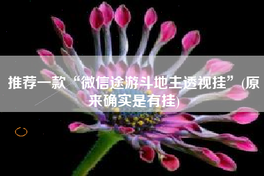 推荐一款“微信途游斗地主透视挂	”(原来确实是有挂)