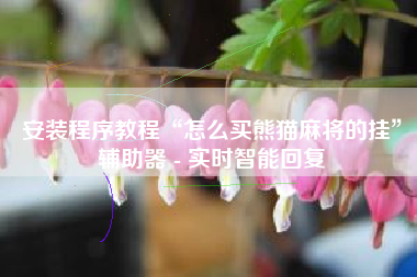 安装程序教程“怎么买熊猫麻将的挂”辅助器 - 实时智能回复