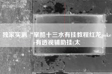 独家实测“掌酷十三水有挂教程红龙poker有透视辅助挂(太