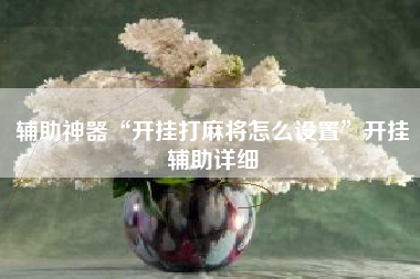辅助神器“开挂打麻将怎么设置”开挂辅助详细