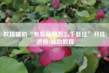 教程辅助“奈曼麻将怎么下载挂”开挂(透视)辅助教程